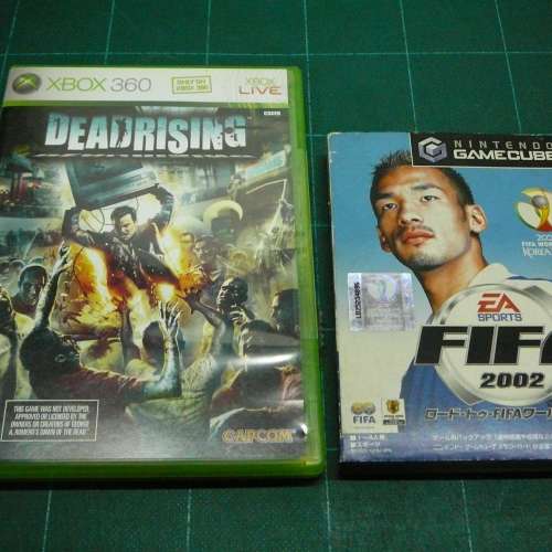 XBOX 360 DEADRISING + GAMECUBE FIFA 2002   2隻