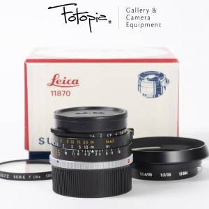 || Leica Summilux-M 35mm F1.4 - Black / Pre-ASPH / Germany with hood & UVa ||