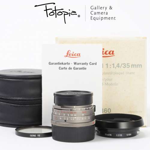 || Leica Summilux-M 35mm F1.4 - Titanium Finish / Pre-ASPH, full packing & UV ||