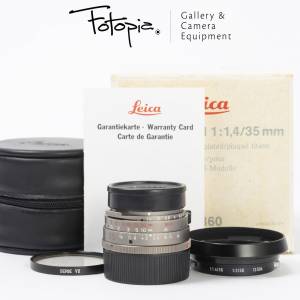 || Leica Summilux-M 35mm F1.4 - Titanium Finish / Pre-ASPH, full packing & UV ||