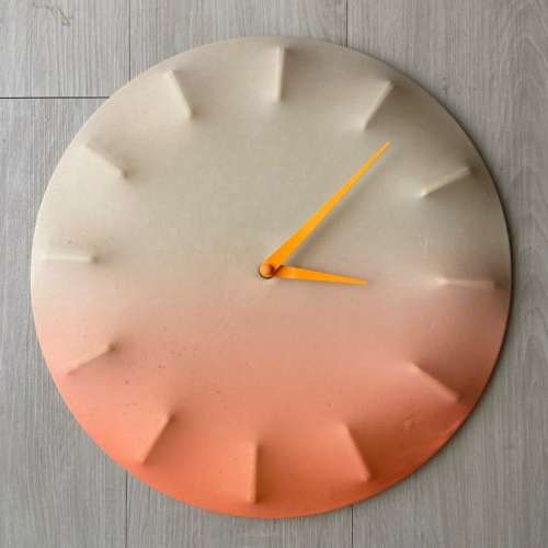 Ikea Wall Clock 掛墻時鐘 Orange white 白橙色 SPRALLIS