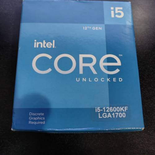 Intel i5-12600kf 盒裝 not 12400 13400