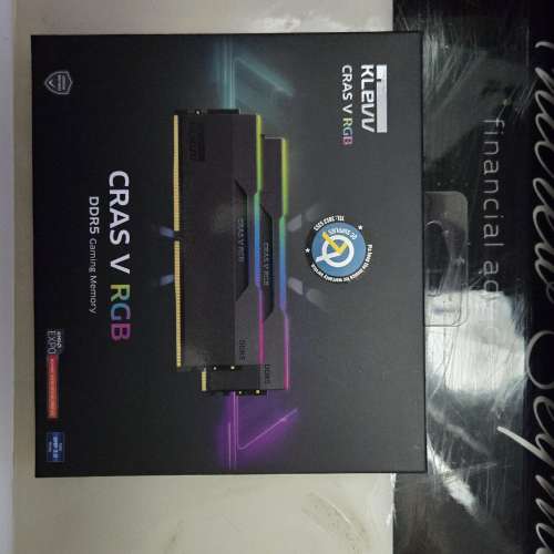 100% 全新 KLEVV CRAS V RGB DDR5 48GB (2x24GB) 6000MHz CL30 SK Hynix XMP/Expo