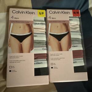 全新現貨 一盒4條 Calvin Klein 女裝 彈力 Underwear ck bikini 內褲  底褲