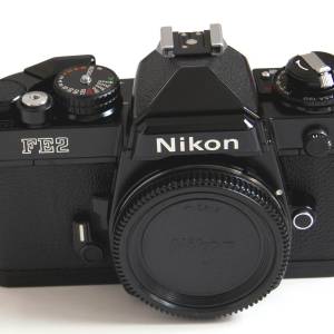 Nikon FE2 Black body 90% new 蜂巢快門