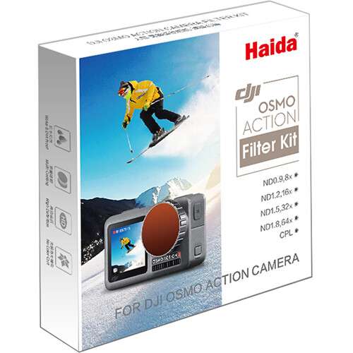 Haida NanoPro ND & CPL Kit for DJI Osmo Action Camera (ND0.9 / 1.2 /1.5/1.8/CPL)