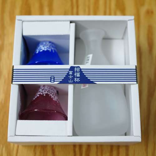 東洋佐佐木 招福杯 富士山酒瓶及酒杯酒具套裝 箱入 日本清酒杯 G639-M76