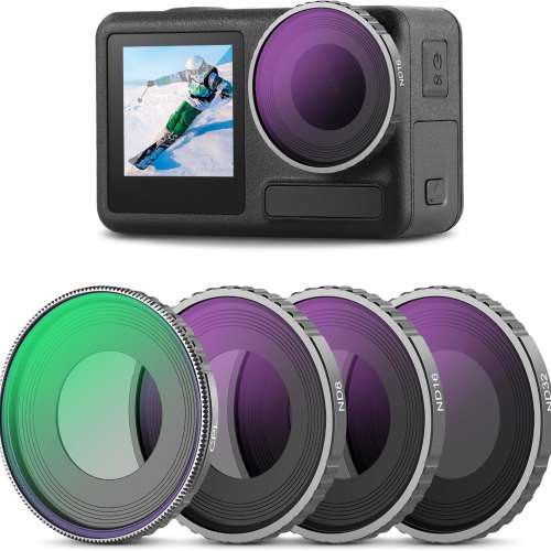 Neewer 4-Filter Set ND8, ND16, ND32, and Polarizer Filter For DJI Osmo Action 5