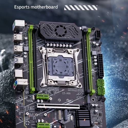 全新qyida x99 e5 a99 板 + 10核xeon e5 2630 v4 cpu (ssd nvme ngff m.2 wifi m2 ...