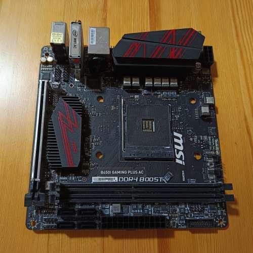 (新淨) MSI B450I GAMING PLUS AC底板 (運作正常)