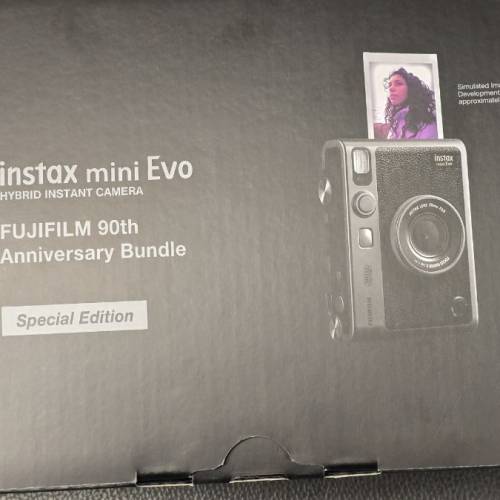 Fujifilm instax mini evo 90 週年限量版 暗銀色 富士 即影即有 相機