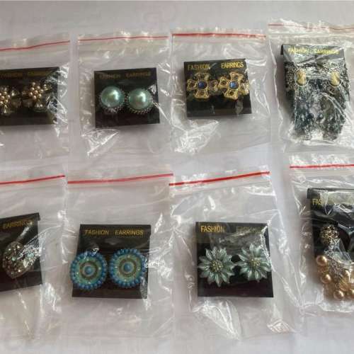 ( new ) clip-on earrings $28/1 pair （夾耳式) 耳環 $28/1對