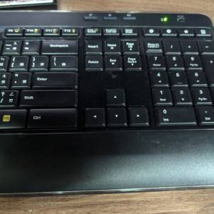 Logitech K520 無線鍵盤 wireless keyboard，沒有receiver