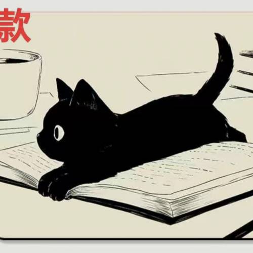 [包郵] 小黑貓 滑鼠墊 多款