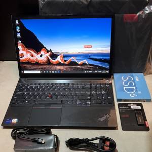 真95%新 Lenovo Thinkpad E15 Gen 2, 11代 i7-1165G7, 32GB RAM, 新512GB SSD, Win...