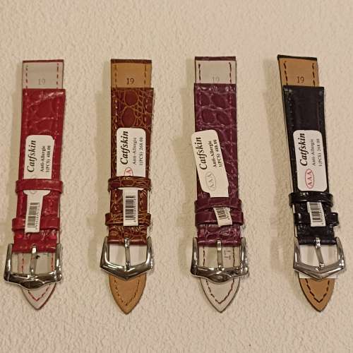 ⌚議價請移玉步#no bargain 多色腕錶錶帶 Leather Strap ⚡19mm