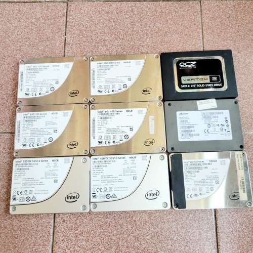 Micron 128GB/256GB，INTEL 180GB/300GB