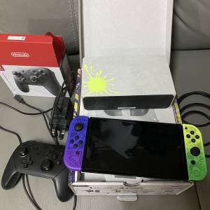 switch splatoon 3 主機 +pro手制