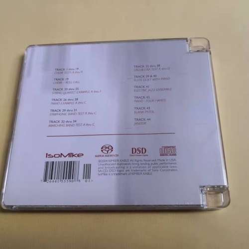 SACD IsoMike TESTS 2005A精選試音碟 美版
