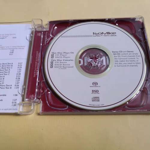 SACD IsoMike TESTS 2005A精選試音碟 美版