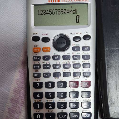 Casio fx~50FH程式計算機 H K E A A. 驗證合格 剛換全新電池太陽能合中學生數學堂用！
