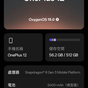 Oneplus 12 綠色行貨全套