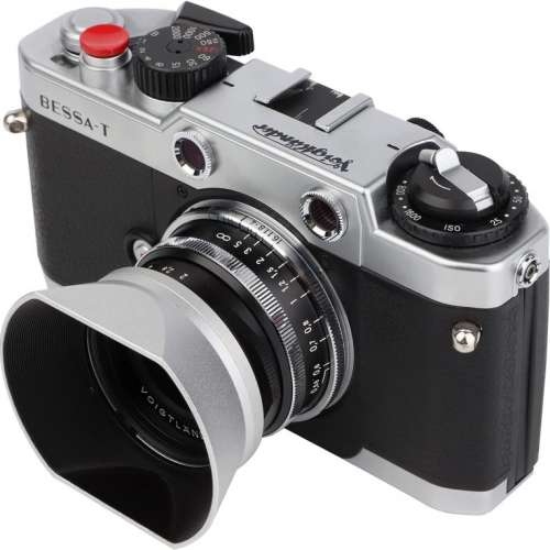 Haoge LH-VM12W Metal Lens Hood For Voigtlander 35mm f/2 ULTRON Aspherical 銀色...