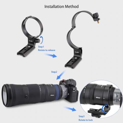 HAOGE LMR-Z186 Tripod Mount Ring For Nikon Nikkor Z 180-600mm f/5.6-6.3 VR 專...