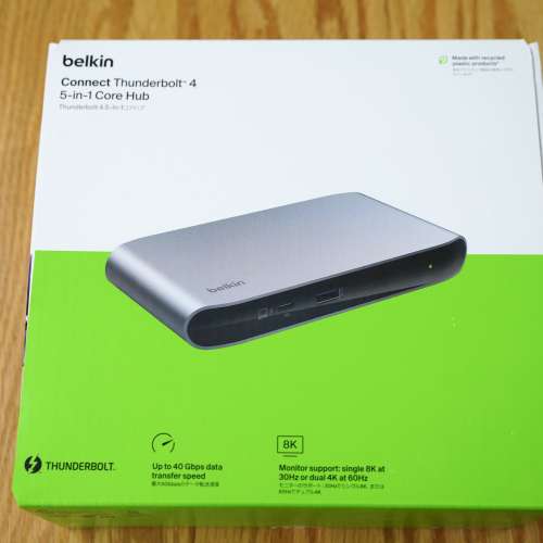 Belkin Thunderbolt 4 Dock 5合1核心擴展基座