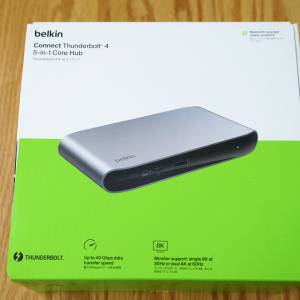 Belkin Thunderbolt 4 Dock 5合1核心擴展基座