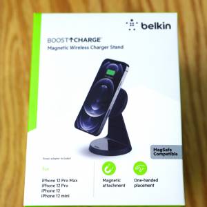 Belkin BoostCharge Magsafe Wireless Charger Stand 磁力無線充電座 7.5W (含20W ...