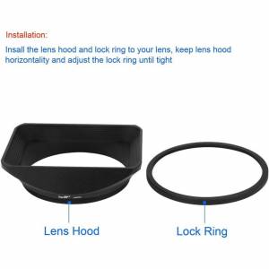 LH-B72T 72mm Square Metal Screw-in Mount Lens Hood With Cap (專用方形遮光罩) ...