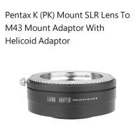 Pentax K (PK) Mount SLR Lens To M43 Mount Adaptor With Helicoid Adaptor (微距...