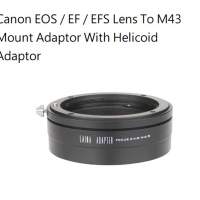 Canon EOS / EF / EFS Lens To M43 Mount Adaptor With Helicoid Adaptor (微距接環...