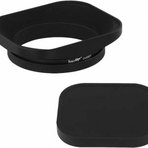 Haoge LH-E52T 52mm Square Metal Screw-in Lens Hood with Cap (專用方形遮光罩)