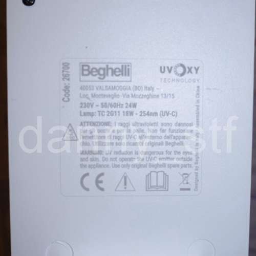 Beghelli SanificaAria 30 新一代科技飽和紫外線254殺菌機 空氣消毒機 媲美 Airgle