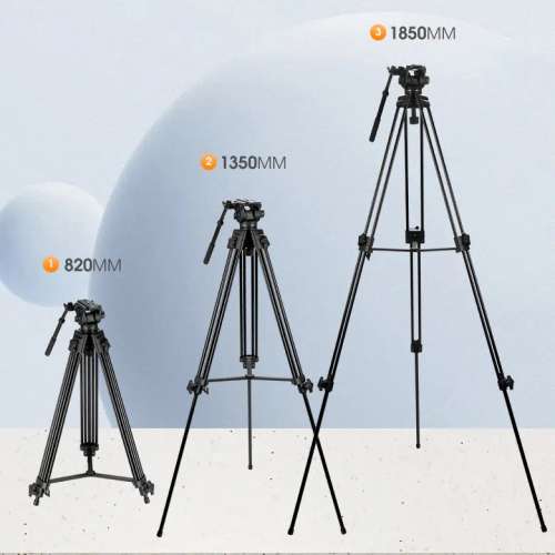 WEIFENG WF-617 Aluminum Alloy Professional Tripod (1.85米鋁合金腳架套裝)