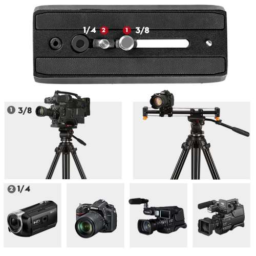 WEIFENG WF-617 Aluminum Alloy Professional Tripod (1.85米鋁合金腳架套裝)