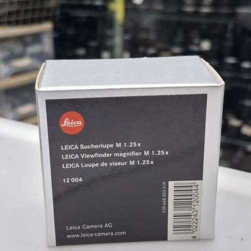 LEICA VIEWFINDER MAGNIFLER M 1.25X 12004 FOE M7 M9 M-E M240 FULL SET