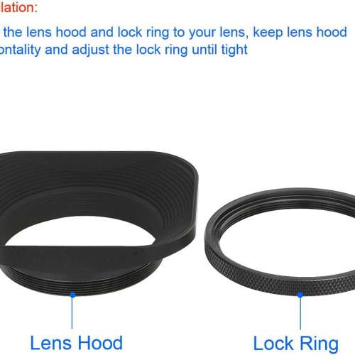 Haoge Lens Hood With Cap (專用方形遮光罩) - smc Pentax-A 645 200mm F/4 (1985)