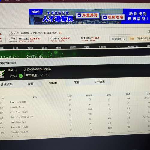 Seagate 企業級 4TB & Toshiba 監控級 4TB SATA HDD - 100% WORK (3日私保)
