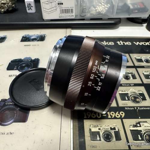 95% New Contarex 85mm f/2 All Black lens with case $7680. Only