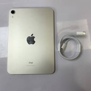 99%New Apple iPad Mini 6  Wi-Fi 版 64GB 星光色 香港行貨 蘋果保養到2025年2月6日...