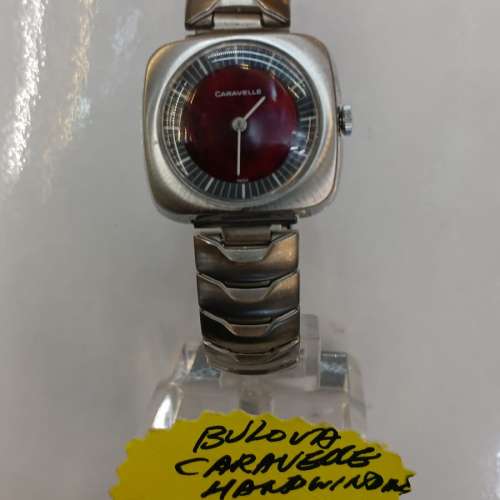 Vintage Bulova Caravelle N4 (1974) Mechanical Burgundy Dial Watch