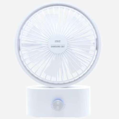 SAMSUNG C&T ITFIT RECHARGEABLE DESK FAN 6"