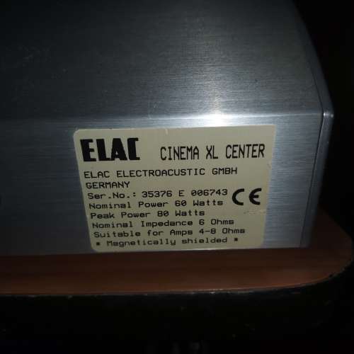 ELAC中置喇叭