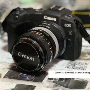 Repair Cost Checking For Canon FD 50mm F/1.4 (1971) Lens Cleaning 抹鏡清潔維修...