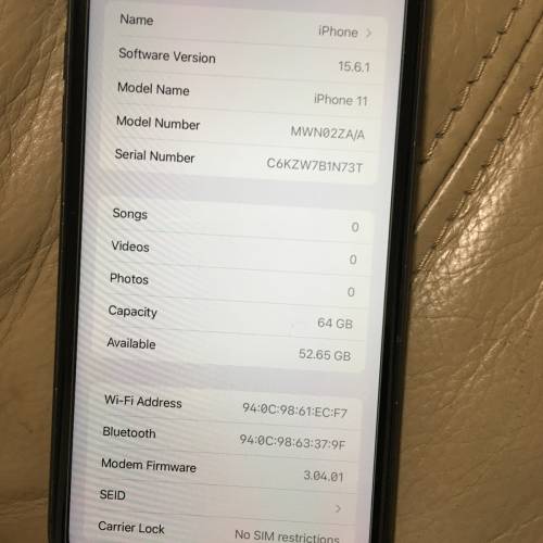 iPhone 11港版雙卡64g