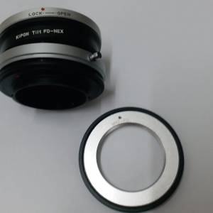 kipon TILT FD to Sony E mount,  m42  adapter 移軸接環 帶增光減距鏡