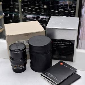 LEICA APO-SUMMICRON-M 75MM F2 ASPH FILL SET LIKE NEW